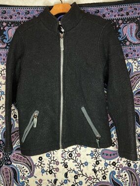 Ibex boiled wool zip up jacket S